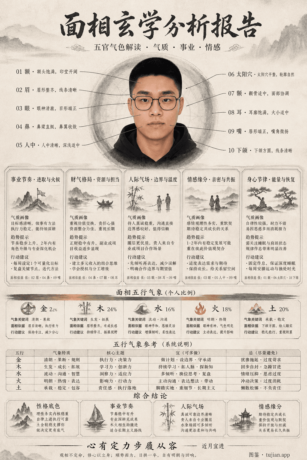 面相 示例 1